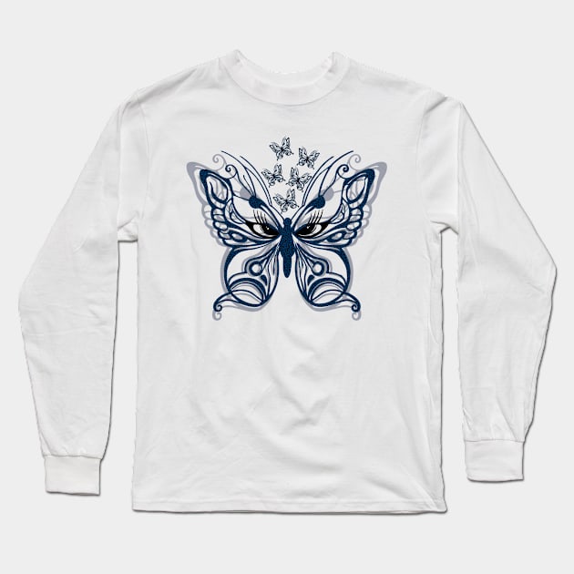 Butterfly eyes Long Sleeve T-Shirt by beatrizestampas